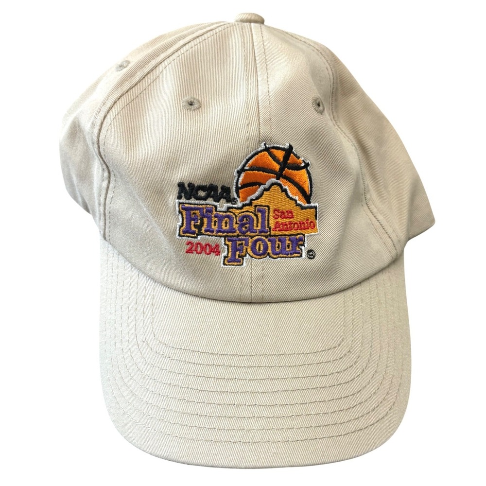 NWT VTG 2004 NCAA Final Four San Antonio Hat Khaki Adjustable Top of the World